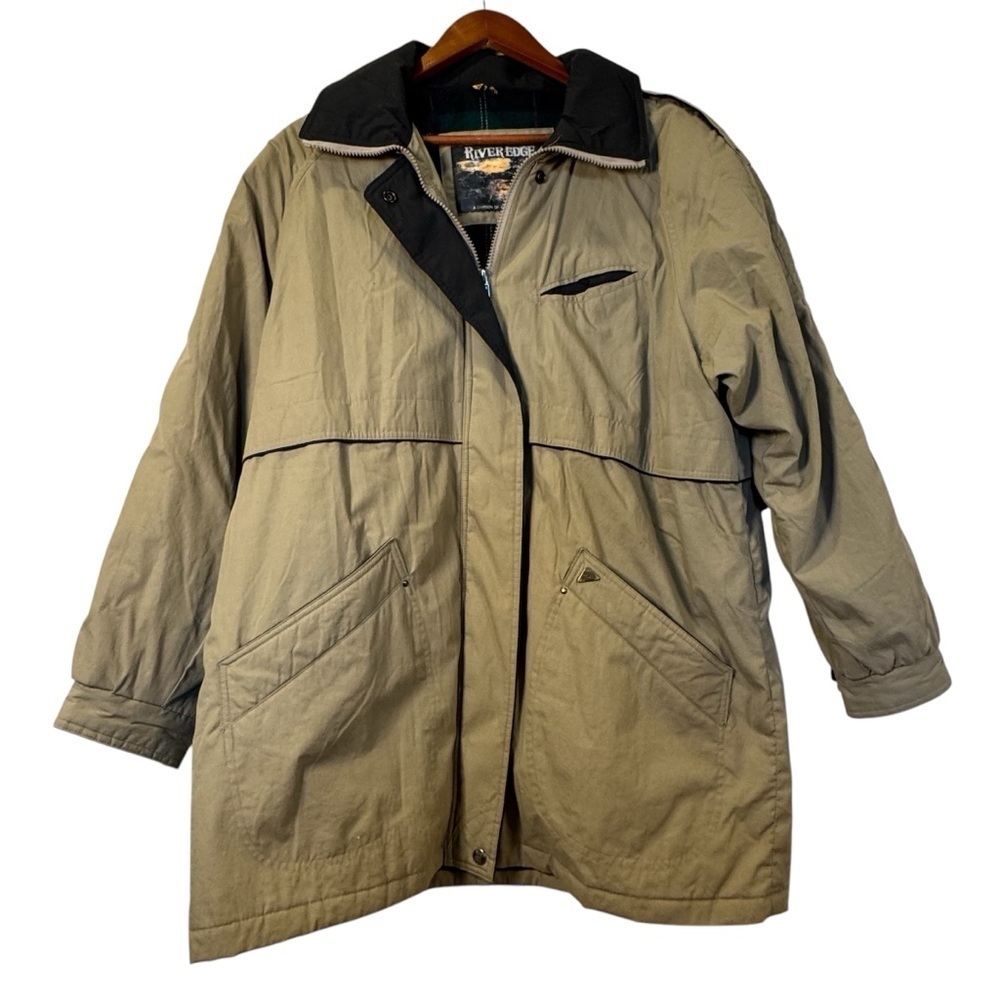 River's Edge Tan Jacket men’s, size 13-14